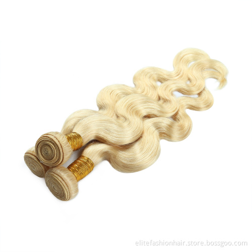 613 Blonde Hair Bundles High Quality Body Wave Cuticle Aligned Hair Bundle Shiny Remy Hair Extensions
